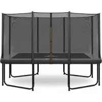 Magic Circle Pro Grey Rechthoekige Trampoline 244 x 366 cm met veiligheidsnet