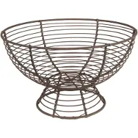 Clayre & Eef Opbergmand Ø 25x14 cm Bruin Ijzer Mand Bruin Mand