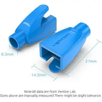 Vention RJ45 Trekontlasting Boots Black PVC Type Zwart- 100 Pack