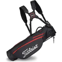Titleist Premium Carry Bag Black/Black/Red Pencilbag