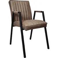 Starfurn Eetkamerstoel tivoli met armleuning | bull brown