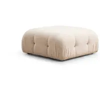 Hannah Home Hocker Bubble bouclé | Atelier Del Sofa teddystof beige 95x45x95 cm hockers | NADUVI