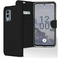 Accezz Wallet Softcase Bookcase voor de Nokia X30 - Zwart