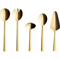 Aida Raw serveerbestek 5-delig Goud (glanzend)