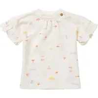 Noppies baby T-shirt New Delhi van biologisch katoen off white female | Maat: 62