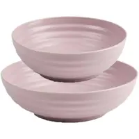 Forte Plastics Kommetjes/schaaltjes - 12x stuks - Dessert/ontbijt - Kunststof - Oudroze - Kommetjes