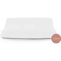 Briljant Baby Badstof waskussenhoes - wit - 50 x 65 cm - 2 stuks