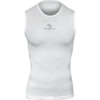BRUECK Heren mouwloos baselayer T-shirt, wit, maat L (SL10100) (L), Wit, L