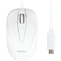 Macally Turbo Optische USB-C muis Wit