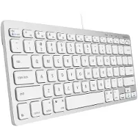 Macally SLIMKEY Slim bedraad USB-C toetsenbord Wit