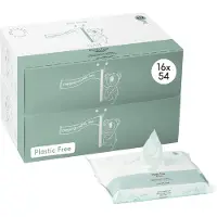 Naif Plastic Free Water Wipes 16 pack 16x54 St Doekjes