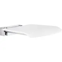 Smedbo Douchestoel Living Inklapbaar Wandmontage 37,1 cm Chroom Wit