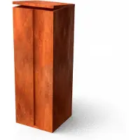 Geroba Collu Cortenstaal Brievenbus 350 x 350 x 1000 mm