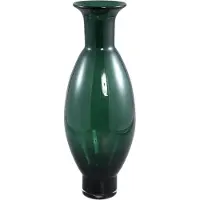 Ptmd Nory Green Glass Bulb Vase Round Long (Groen, 20x54x20cm)
