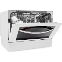 Klarstein Havasia UV 6 Luminance vaatwasser UV-licht glazen front vrijstaand 1380W
