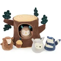 Sebra Hide & Seek Tree Stump Speeltoestel Multi - Speelgoed Katoen Brown - 301130004