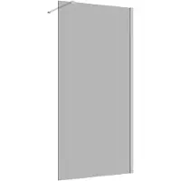Guido Gusto Inloopdouche 60x200 8mm Nano glas RVS serie Silvio rookglas