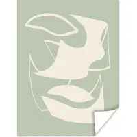 PosterMonkey Poster Vormen - Abstract - Groen - 120x160 cm XXL