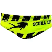 Turbo Scuba Diver Swimming Brief Geel XL Man