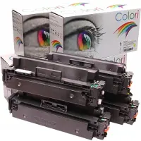 Colori Set 4x huismerk toner geschikt voor Canon 046H 046 voor I-Sensys LBP-650 Series LBP-653cdw LBP-654cdw LBP-654cx MF-730 MF-731cdw MF-732cdw MF-733cdw MF-734cdw MF-735cdw MF-735cdwt MF-735cx