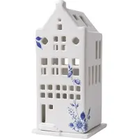 HEINEN - Delfts Blauw - Waxinelichthouder huis tuitgevel
