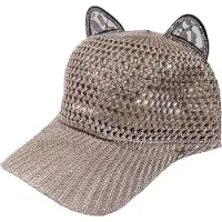 Jordan Cat Ear Baseball Cap – Brons – Onesize - Mesh pet met kattenoortjes