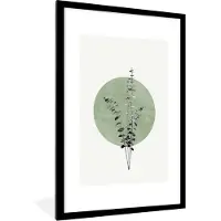 PosterMonkey Fotolijst incl. Poster - Groen - Planten - Natuur - Abstract - 60x90 cm - Posterlijst