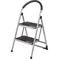 Escalo trapladder 2 treden - gelakt staal - antislip - 38 x 26 cm