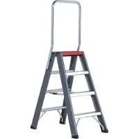Altrex Falco FDO 4 Dubbele Trap - Aluminium Met Coating - 2 X 4 Treden - Max. Werkhoogte 2,95m