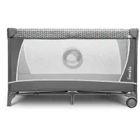 Lionelo Campingbed/box Flower Grey Scandi