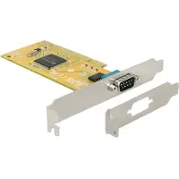DeLOCK seriële RS232 PCI kaart met 1 9-pins SUB-D poort en Low Profile bracket