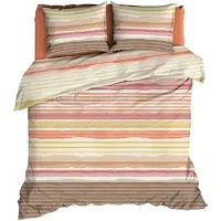 Romanette Dekbedovertrek Donnie Coral Katoen-260 x 200 / 220 cm | Extra Breed