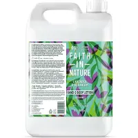 Faith In Nature Hand & Body Lotion Lavendel & Geranium Navulverpakking 5 liter