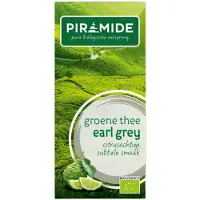 Piramide 3x Biologische Groene Theezakjes Earl Grey 20 Stuks