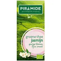 Piramide 3x Biologische Groene Theezakjes Jasmijn 20 Stuks
