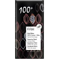 Vivani 10x Chocoladereep Puur 100+ % Cacao 80 gr