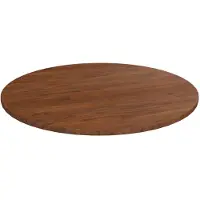 vidaXL Tafelblad rond Ø80x1,5 cm bewerkt massief eikenhout donkerbruin