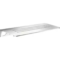 Smedbo Planchet Voor In Tegelvoeg (met Lijnen) 250x100 Mm - Chroom - Accessoires, Wastafel accessoires, Planchetten - 7391447092554