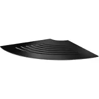 Smedbo Hoekplanchet Voor In Tegelvoeg 200x200 Mm (met Lijnen) - Mat Zwart - Accessoires, Wastafel accessoires, Planchetten - 7391447092615