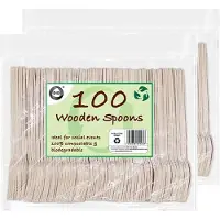 Did Wegwerp lepels - hout - 200x - eenmalig gebruik - biologisch afbreekbaar