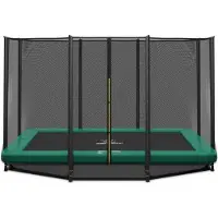 Magic Circle Pro Ingraaf Trampoline 214 x 305 cm Groen met veiligheidsnet