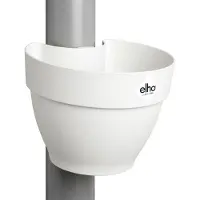 Elho Vibia campana regenpijpbakje 22cm zijdewit