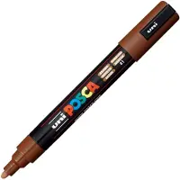 Uni-Ball Verfstift Posca PC5M medium bruin | 6 stuks