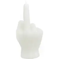 House Vitamin Candle -middle finger wax -white 310 gram 10x9x17cm