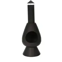 Huismerk Premium Ronde Tuinhaard Zwart - 40 x 40 x 110 cm