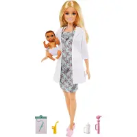 Barbie Doctor With Baby Doll Veelkleurig Kinderen