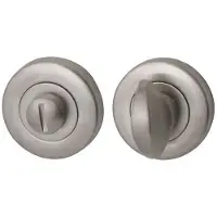Hardbrass Artax toilet-/badkamersluiting rond 8mm - PVD Inox
