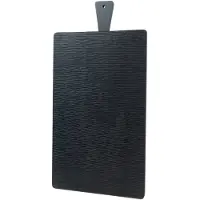 Senza Serveerplank Mangohout - 66 x 33 x 1.5 CM - Zwart