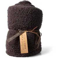 Coppens Teddy plaid antraciet 160x120cm |