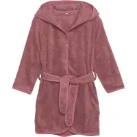 Pippi Baby Badjas - Oud Rose m. Kat - - 74/80 - Badjassen